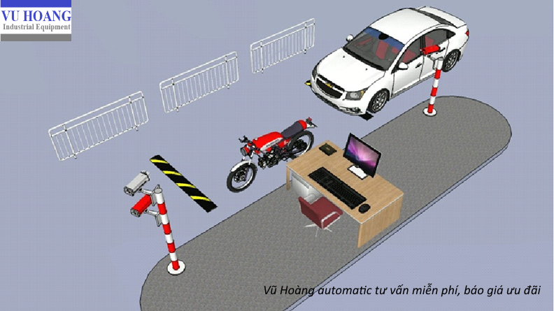 mô hình 1 máy 2 làn xe